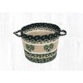 Capitol Importing Co 9 x 7 in. Jute Round Shamrock Printed Utility Basket 38-UBPSM116S